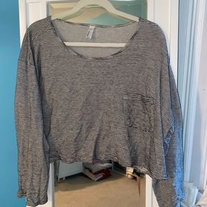 American Apparel B&W Striped Long Sleeve